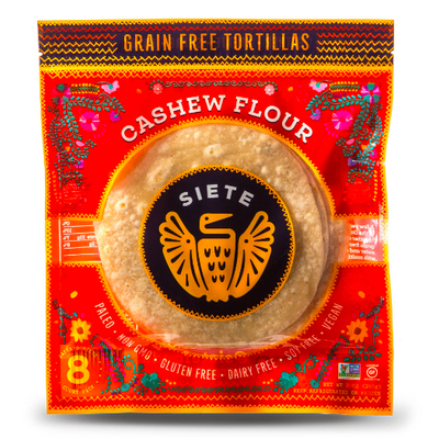 Grain Free Cashew Flour Tortillas