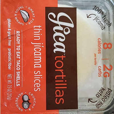 Jica Tortillas, Thin Jicama Slices