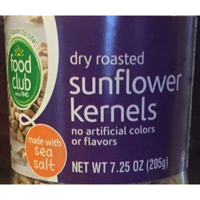 Sunflower Kernels, Dry Roasted