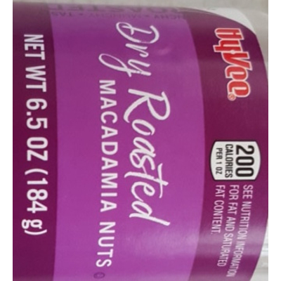 Macadamia Nuts, Dry Roasted