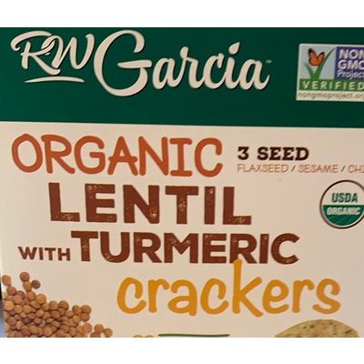 Organic Lentil with Turmeric Crackers