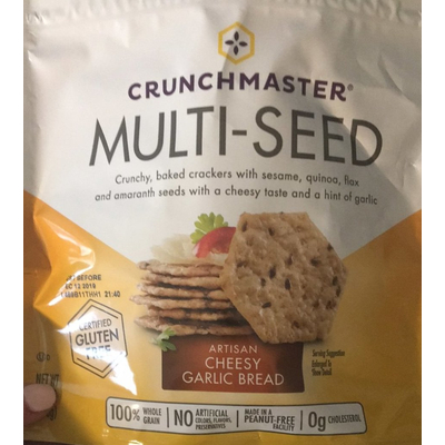 Multi-Seed Crackers, Artisan Cheesy Garlic Bread