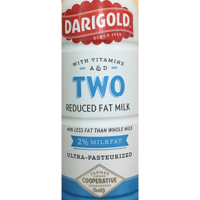 Two Reduced Fat Milk, 2% Milkfat