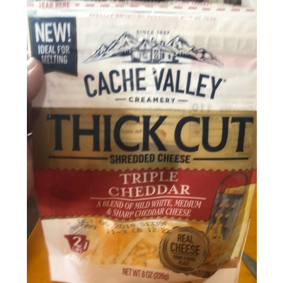 Shredded Cheese, Thick Cut, Triple Cheddar
