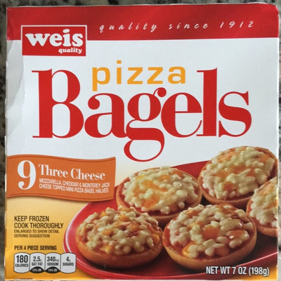 Pizza Bagel, Three Cheese