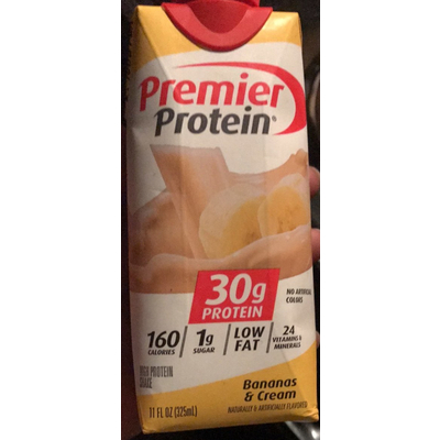 High Protein Shake, Bananas & Cream