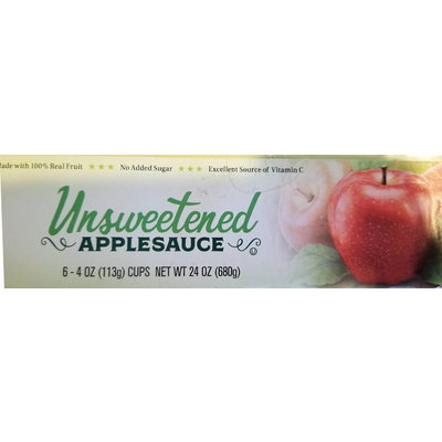 Applesauce, Unsweetened