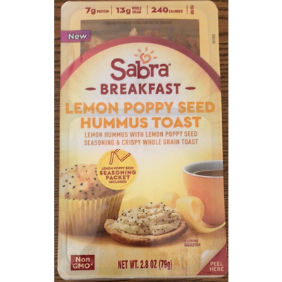 Hummus Toast, Lemon Poppy Seed