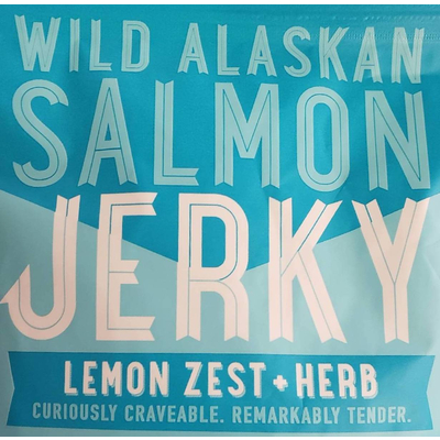 Wild Alaskan Salmon Jerky, Lemon Zest and Herb
