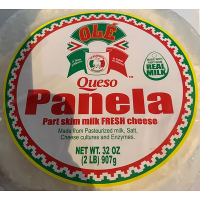 Queso Panela, Part Skim Milk Fresh Cheese