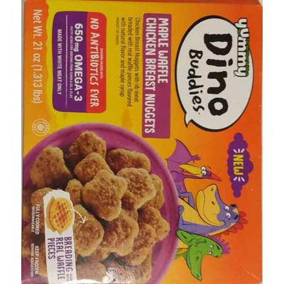 Dino Buddies Maple Waffle Chicken Breast Nuggets