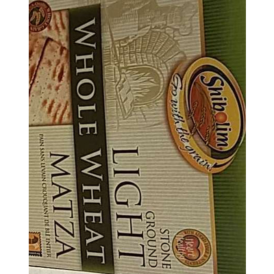 Light Whole Wheat Matza