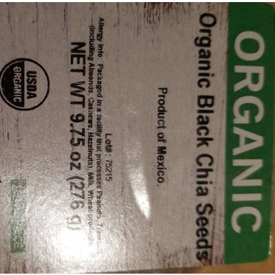 Black Chia Seeds, Organic