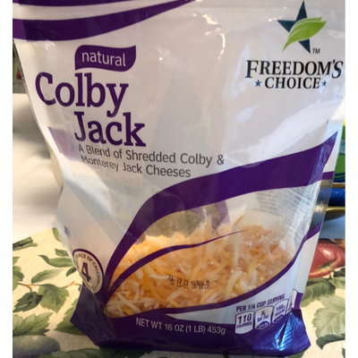 Natural Colby Jack Cheese, Shredded