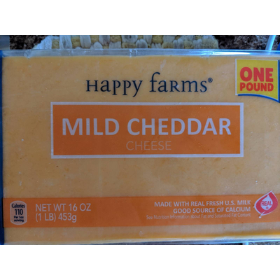 Cheese, Mild Cheddar