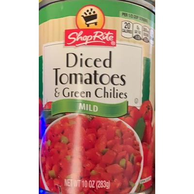 Diced Tomatoes & Green Chilies, Mild