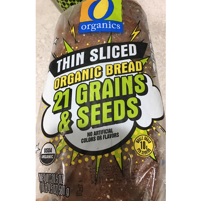 Thin Sliced Organic Bread, 21 Grains & Seeds