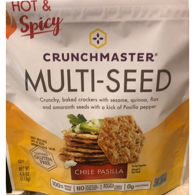 Multi-Seed Baked Crackers, Chile Pasilla, Hot & Spicy