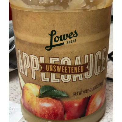 Applesauce, Unsweetened