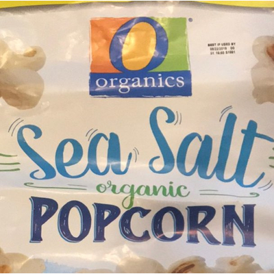 Organic Popcorn, Sea Salt