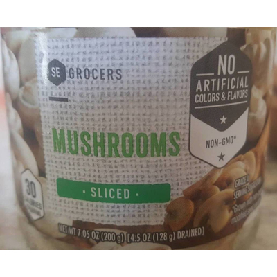 Mushrooms, Sliced