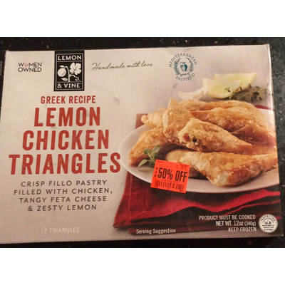 Greek Lemon Chicken Triangles