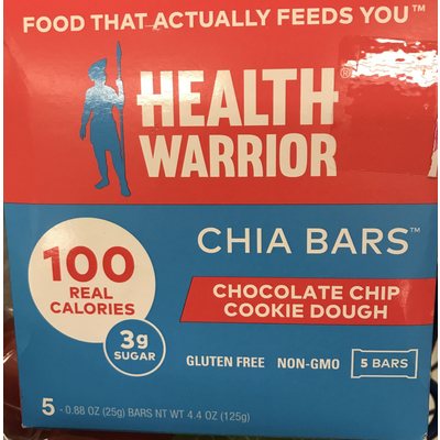 Chia Bars, Chocolate Chip Cookie Dough