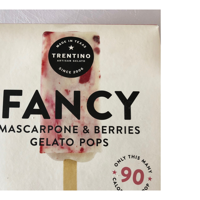 Gelato Pops, Mascarpone & Berries