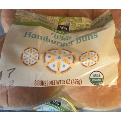 White Hamburger Buns