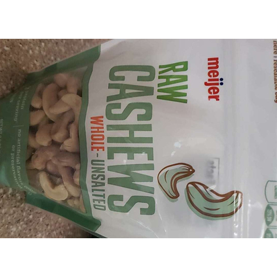 Raw Cashews, Whole-Unsalted