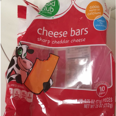 Cheese Bars, Sharp Cheddar Cheese