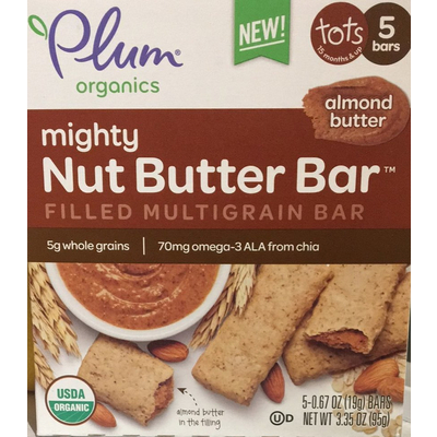 Nut Butter Bar, Filled Multigrain Bar, Almond Butter