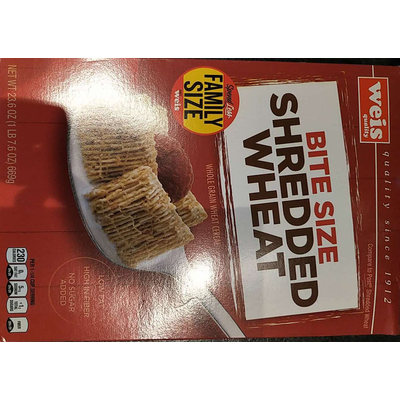 Whole Grain Wheat Cereal, Bite Size Shredded Wheat