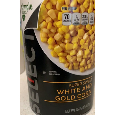 White and Gold Corn