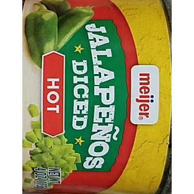 Hot Jalapenos, Diced