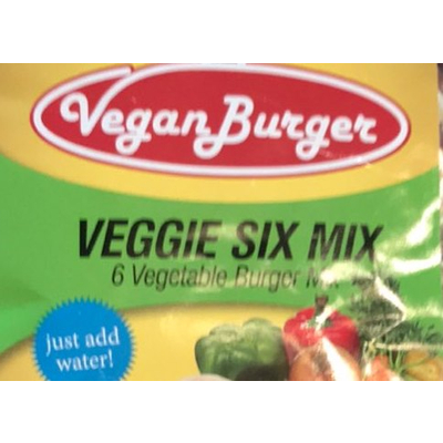 Vegetable Burger Mix, Veggie Six Mix