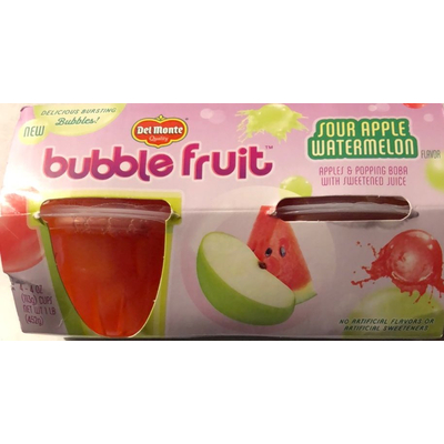Bubble Fruit, Sour Apple Watermelon Flavor