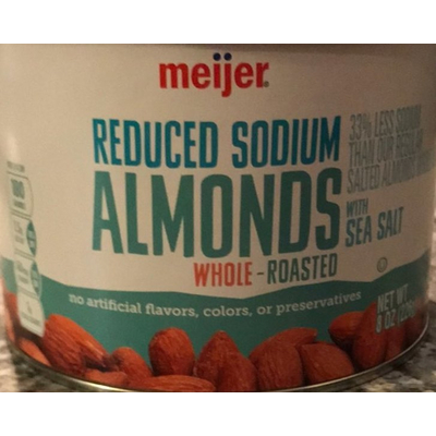 Reduced Sodium Almonds, Sea Salt