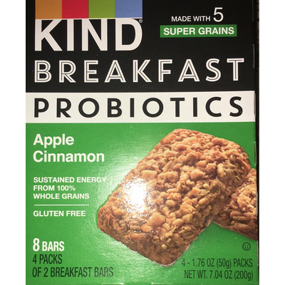 Breakfast Bars Probiotics, Apple Cinnamon