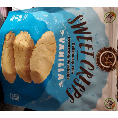 Sweet Crisps Thin Snackable Vanilla