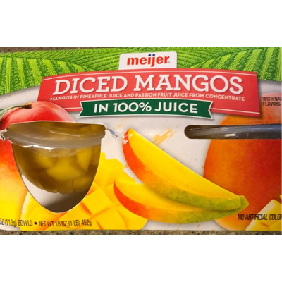 Diced Mangoes