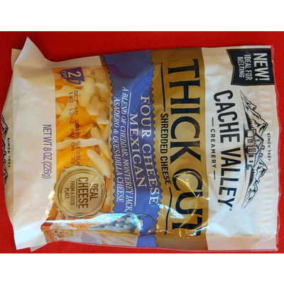 Thick Cut Shredded Cheese, Four Cheese Mexican
