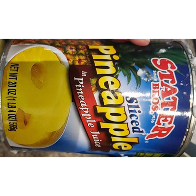 Sliced Pineapple In Pineapple Juice