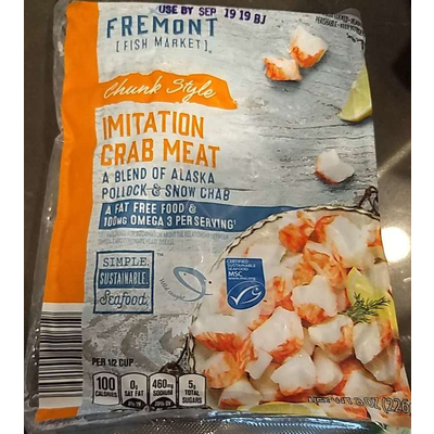 Imitation Crab Meat, Chunk Style