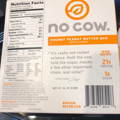 Chunky Peanut Butter Bar