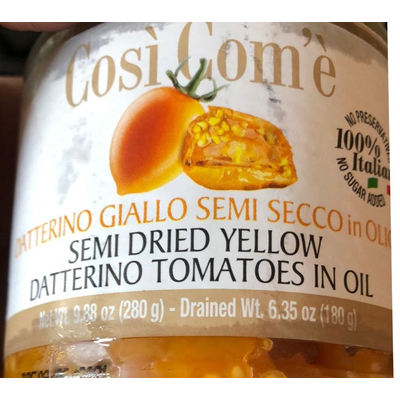 Semi Dried Yellow Tomatoes In Oil