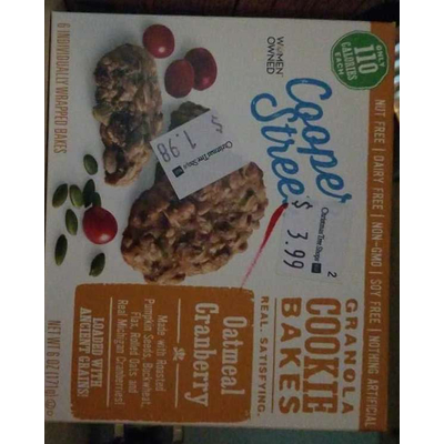 Granola Cookie Bakes, Oatmeal Cranberry