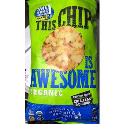 Organic Popcorn Chips Made With Chia, Flax & Quinoa