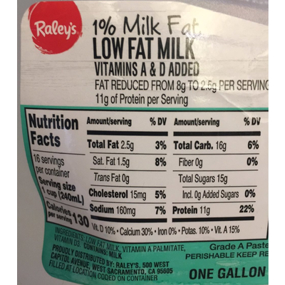 Milk Low Fat