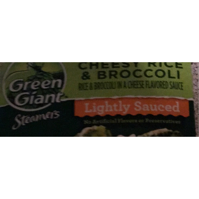 Cheesy Rice & Broccoli, Lightly Sauced